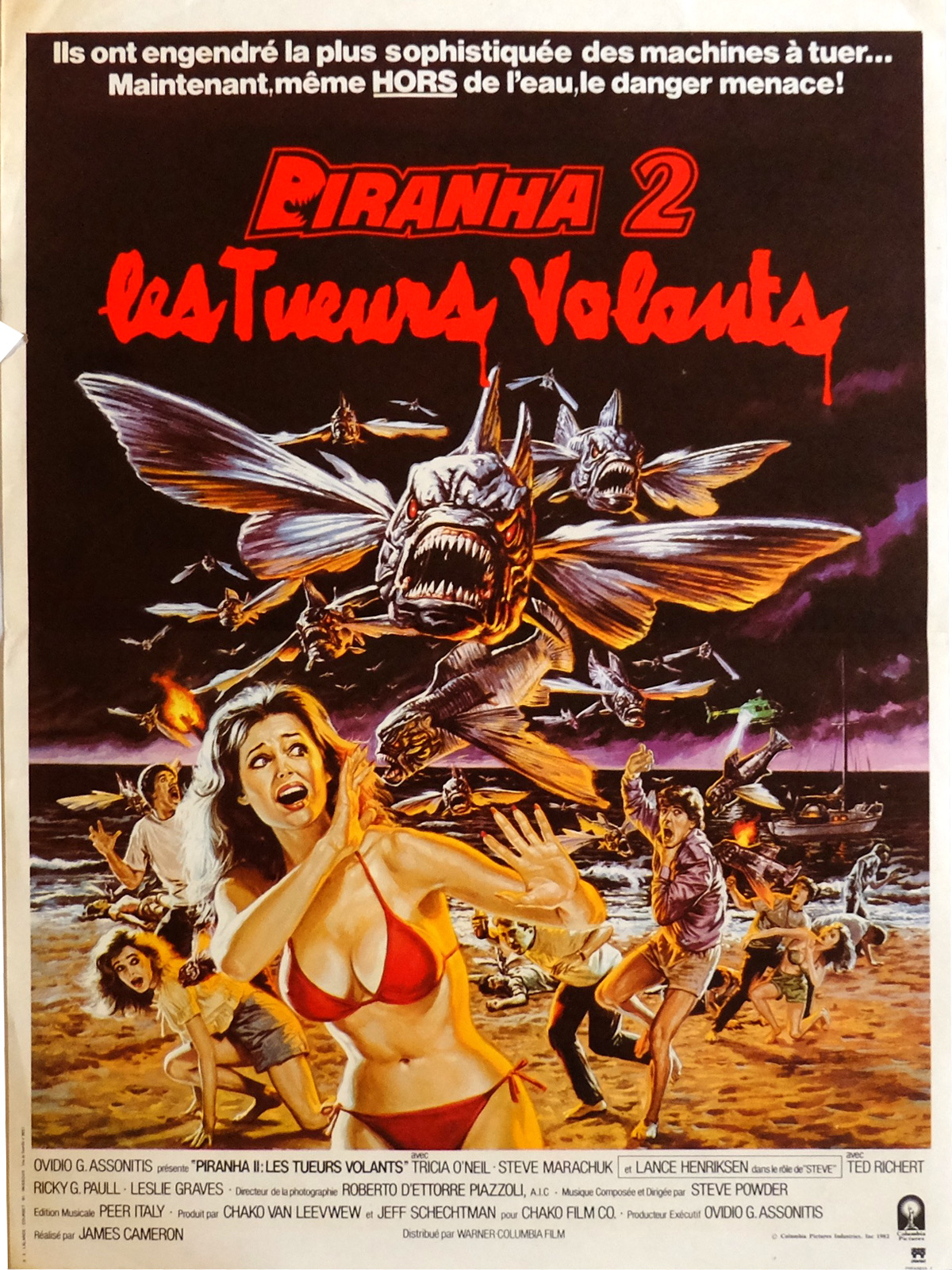 affiche du film Piranha 2 : Les tueurs volants