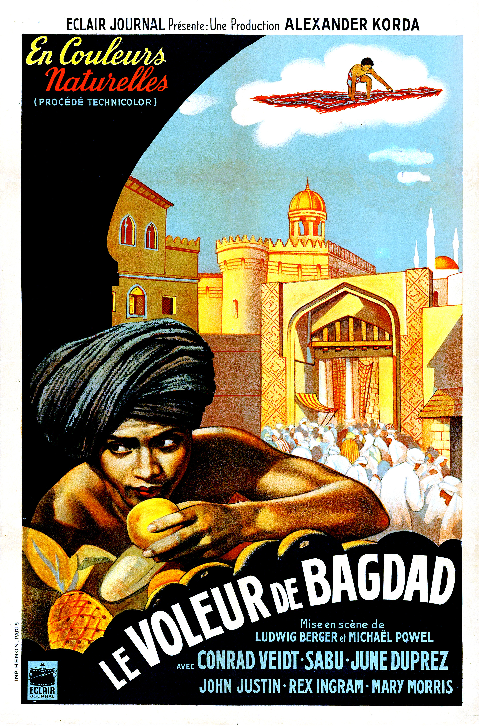 affiche du film Le voleur de Bagdad (1940)