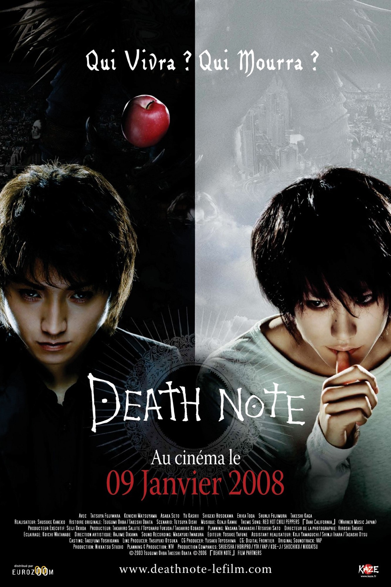 affiche du film Death Note, le film