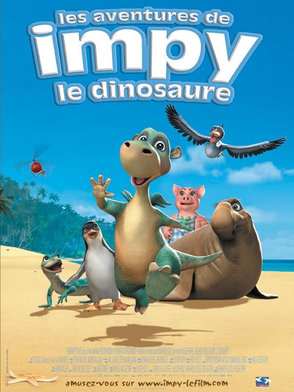 affiche du film Les aventures de Impy le dinosaure