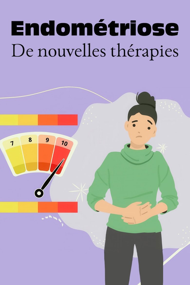 affiche du film Endométriose, vers de nouvelles thérapies - Quand la douleur devient la règle
