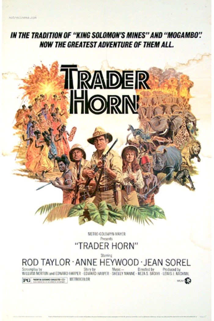 affiche du film Trader Horn, l'aventurier