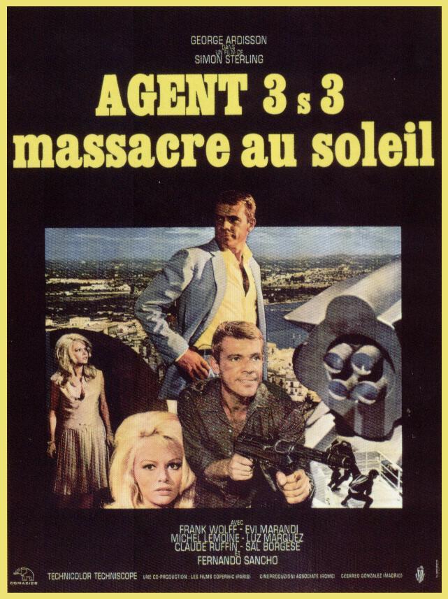 affiche du film Agent 3S3, massacre au soleil
