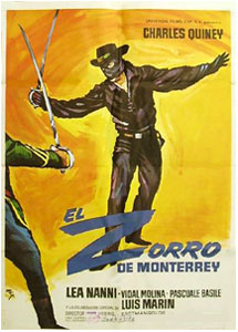 affiche du film Zorro de Monterrey