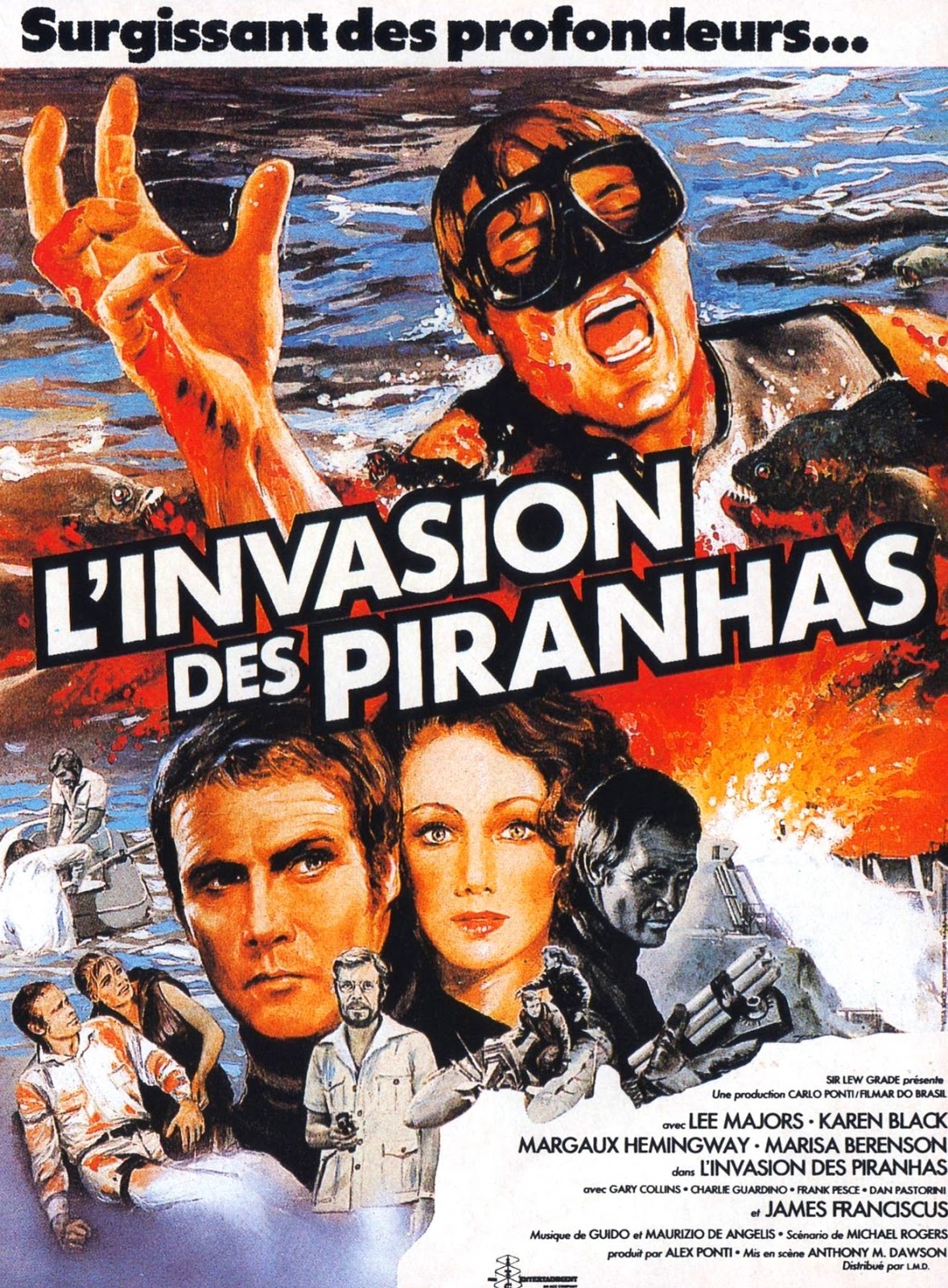 affiche du film L'Invasion des Piranhas