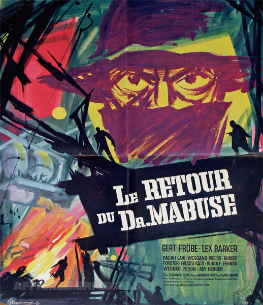 affiche du film Le retour du docteur Mabuse