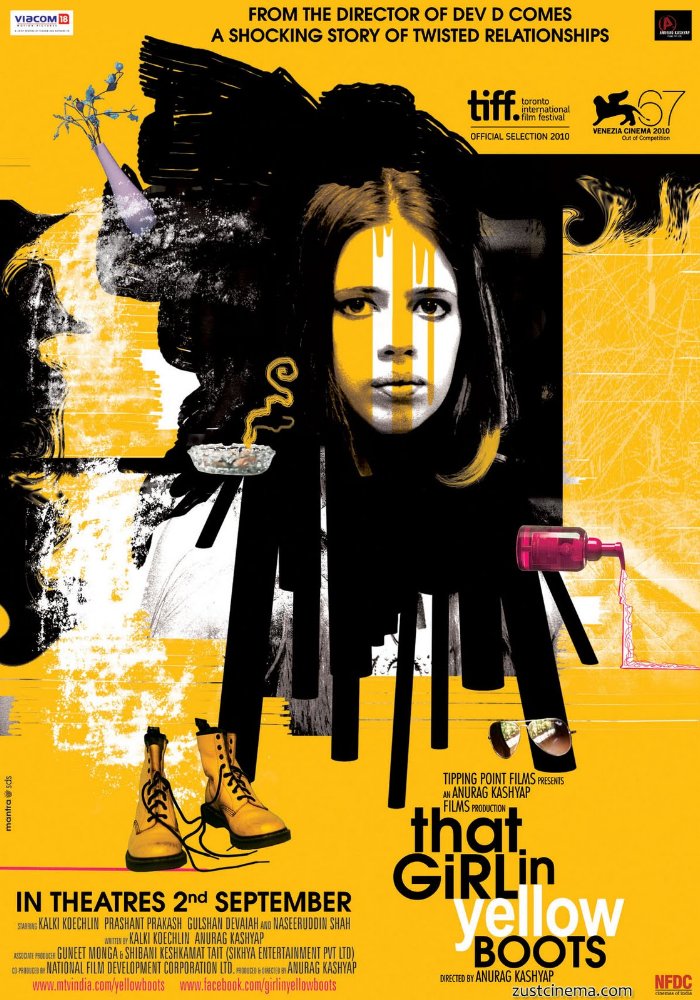 affiche du film That Girl in Yellow Boots
