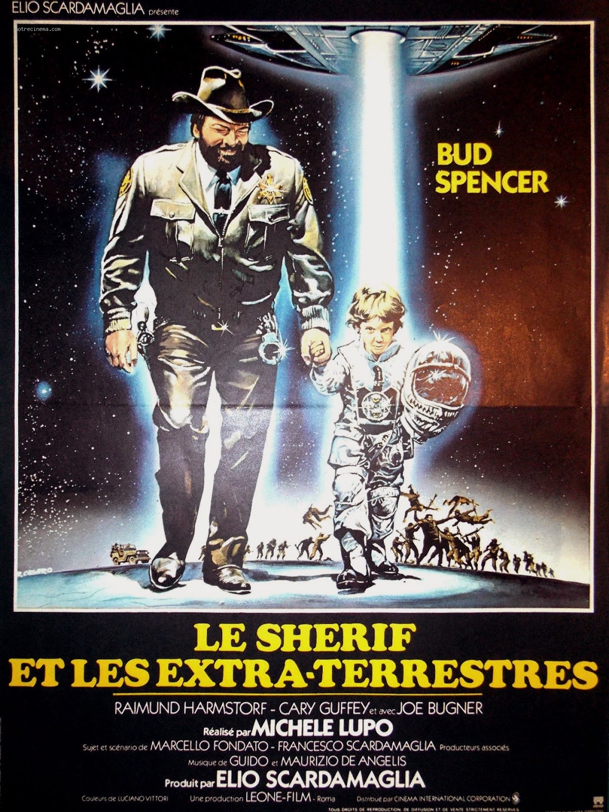 affiche du film Le Shérif Charly et les extra-terrestres