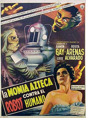 affiche du film La Momie aztèque contre le robot