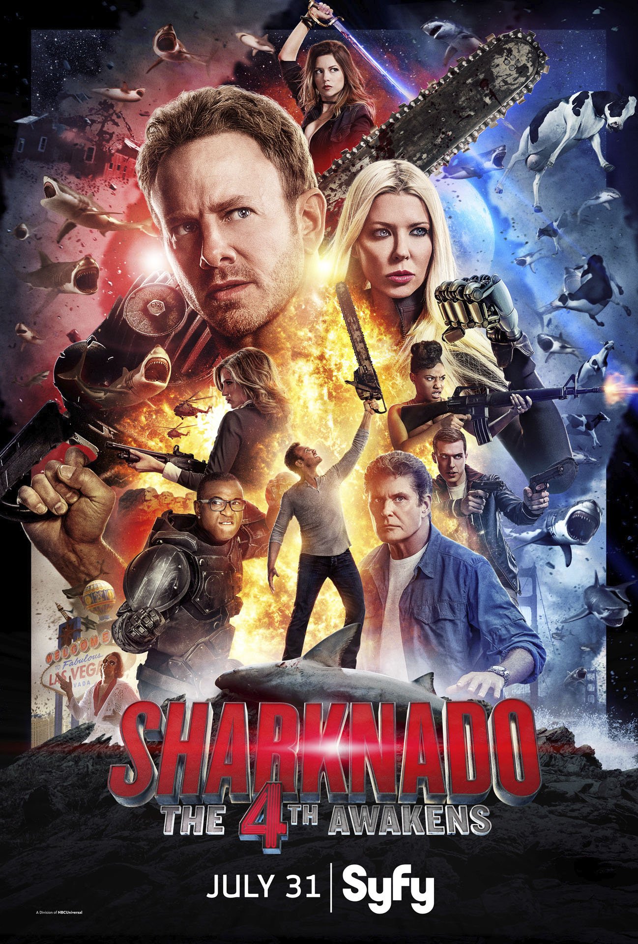 affiche du film Sharknado 4