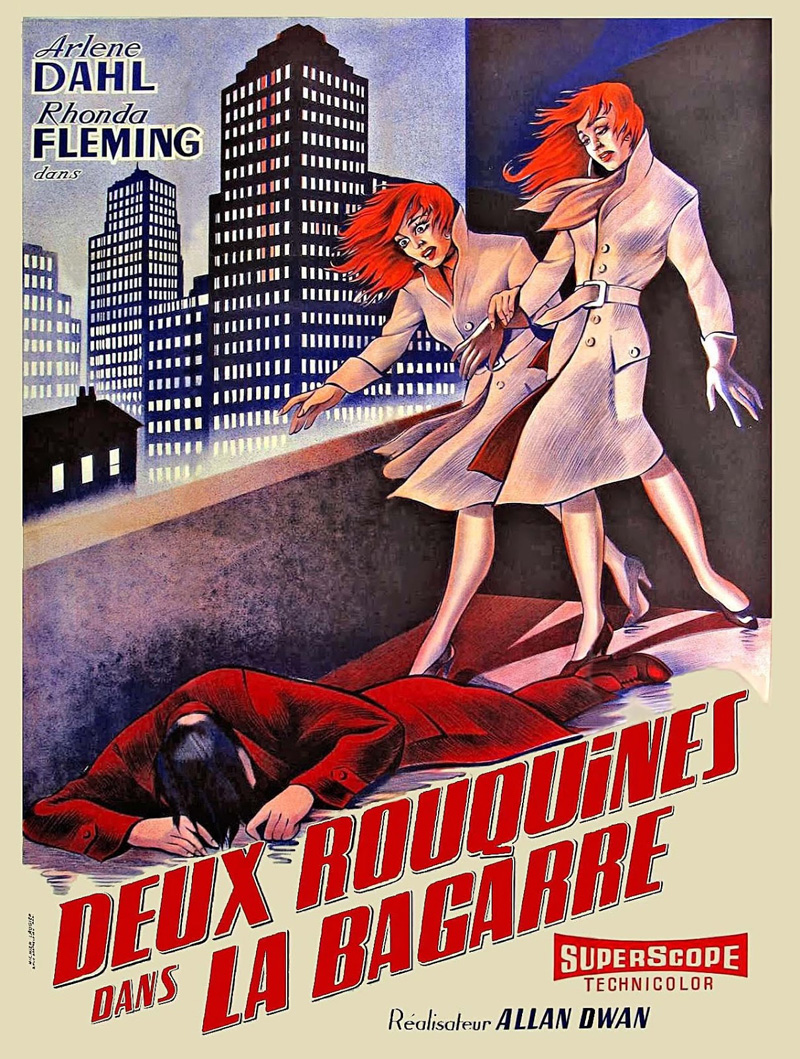 affiche du film Deux Rouquines dans la bagarre