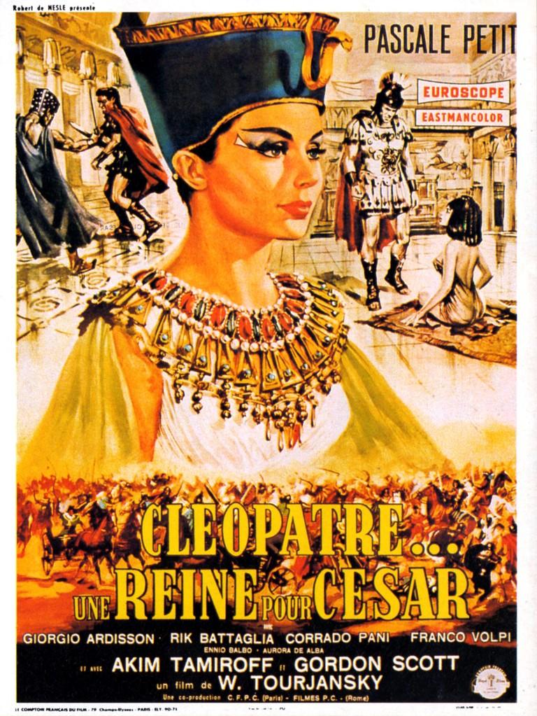 affiche du film Cléopâtre une reine pour César