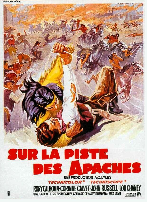 affiche du film Sur la piste des Apaches