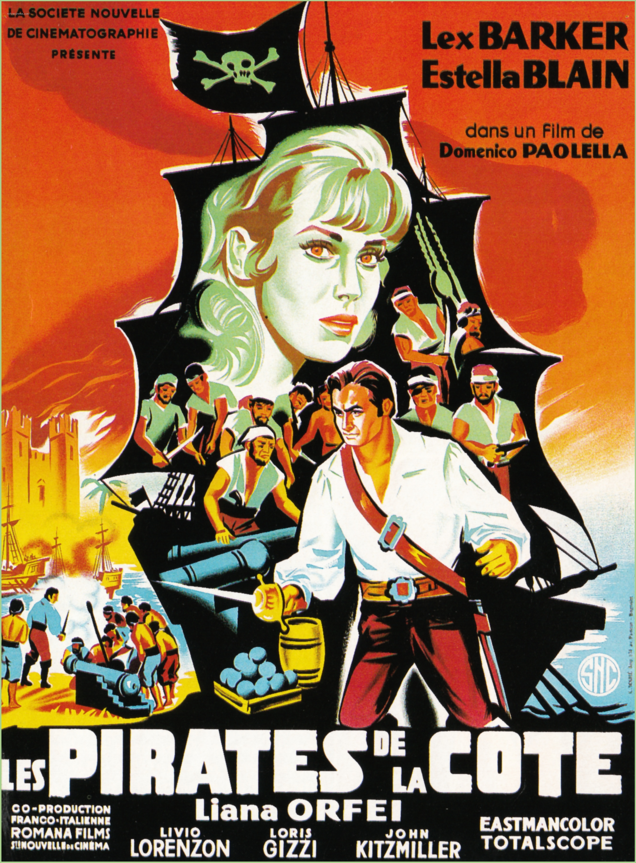 affiche du film Les pirates de la côte