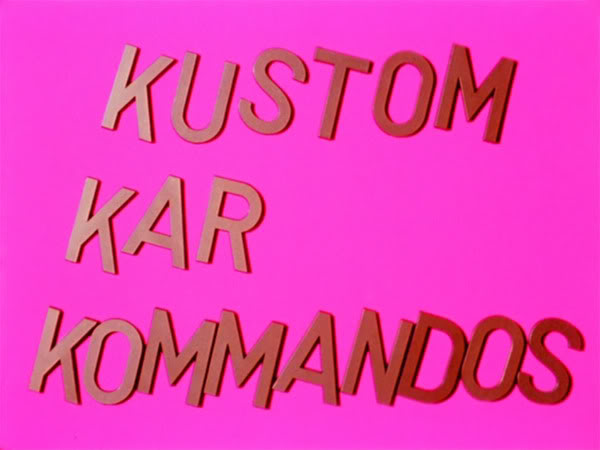 affiche du film Kustom Kar Kommandos