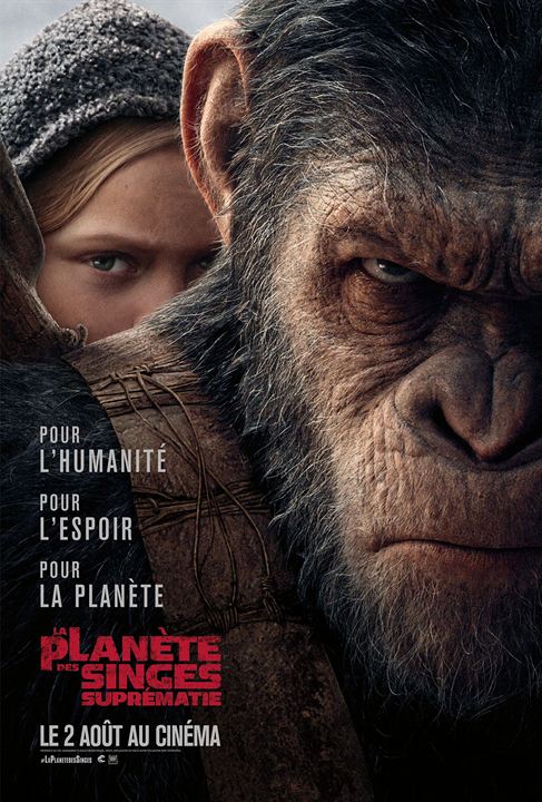 affiche du film La Planète des singes : Suprématie
