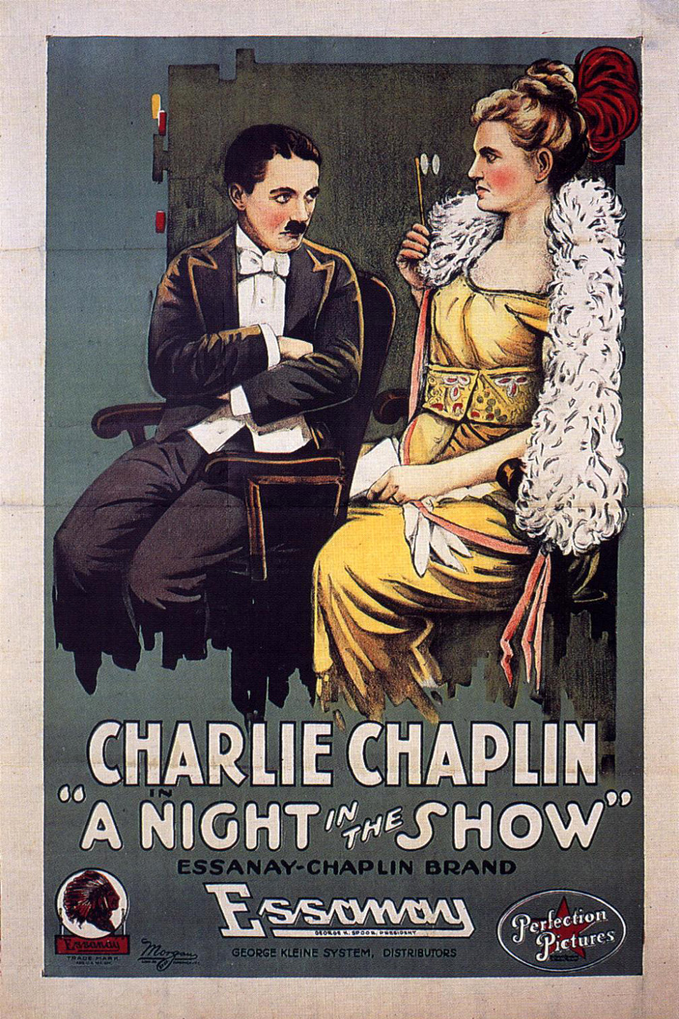affiche du film Charlot au music-hall