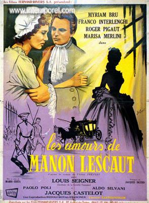 affiche du film Les Amours de Manon Lescaut