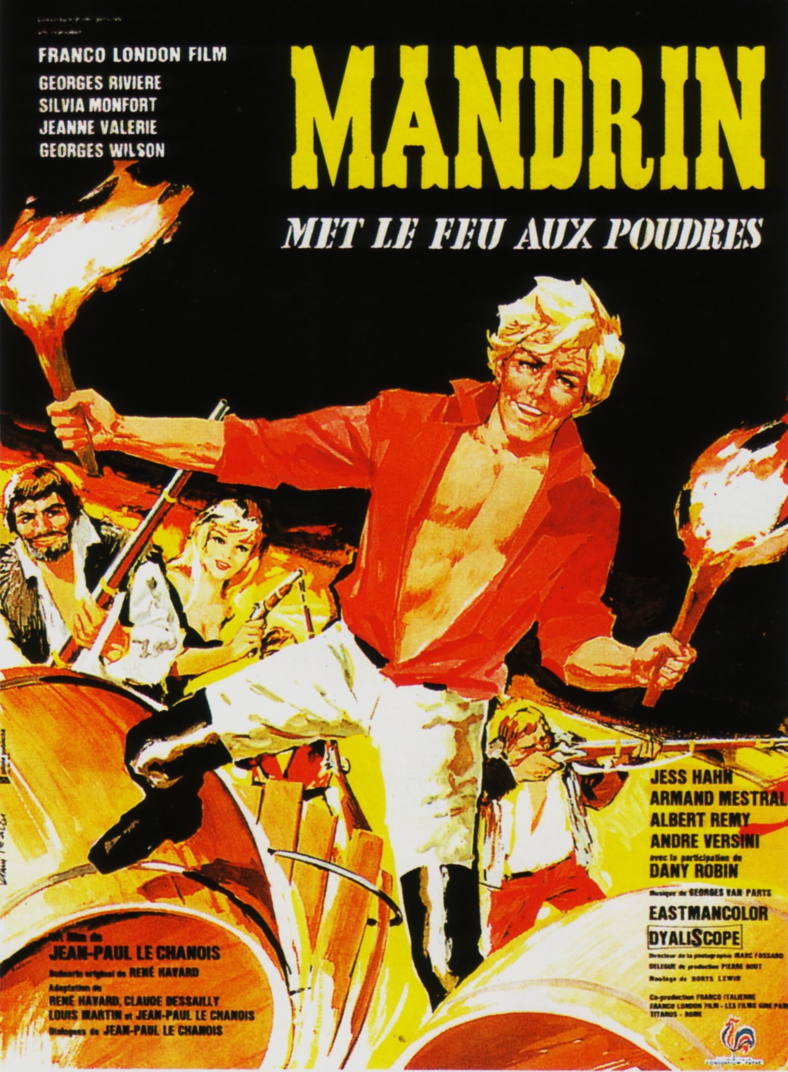 affiche du film Mandrin met le feu aux poudres