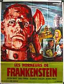affiche du film Les Horreurs de Frankenstein