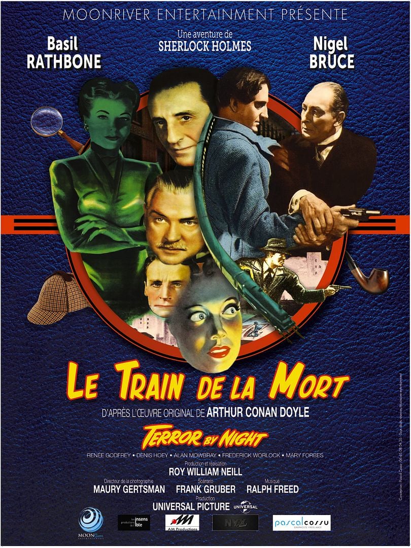 affiche du film Sherlock Holmes et le train de la mort