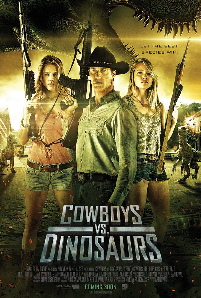 affiche du film Cowboys Vs. Dinosaurs