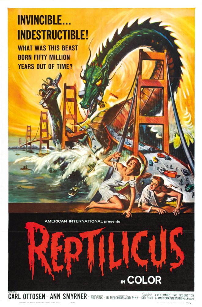 affiche du film Reptilicus, le monstre des mers