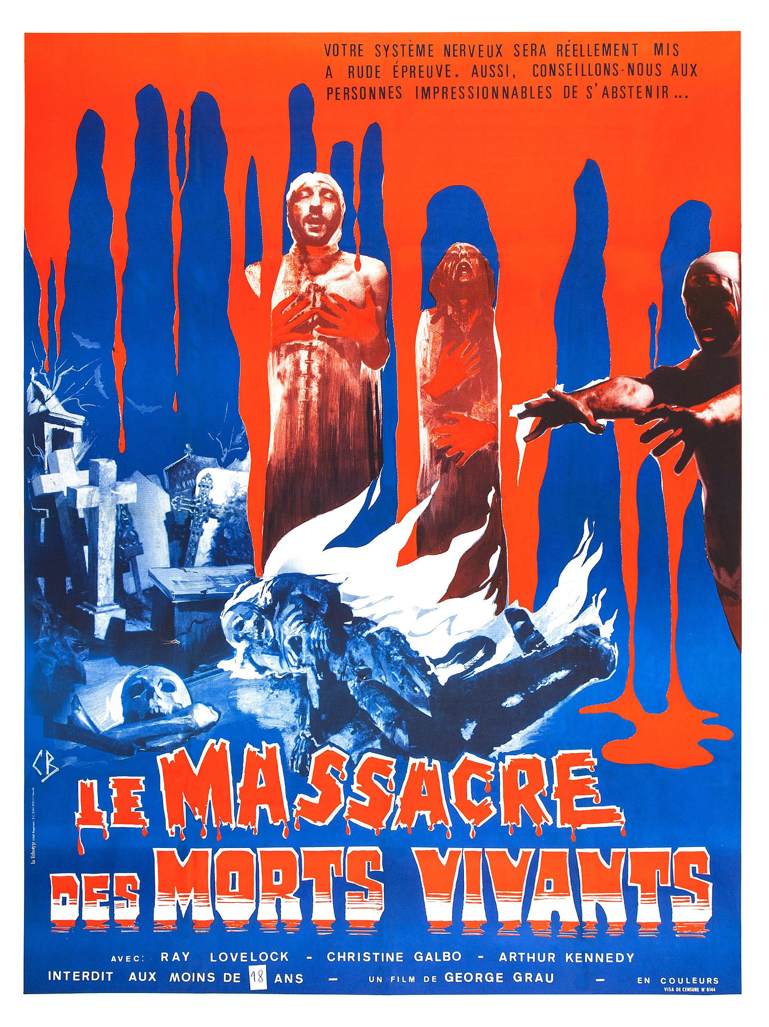 affiche du film Le massacre des morts vivants