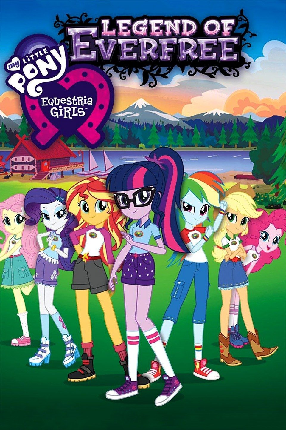 affiche du film My Little Pony: Equestria Girls – La légende de la forêt d'Everfree