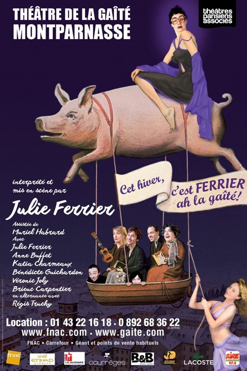 affiche du film Julie Ferrier: Cet hiver, c'est FERRIER ah la gaîté !