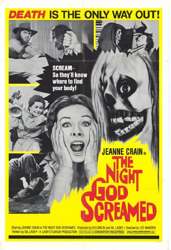 affiche du film The Night God Screamed