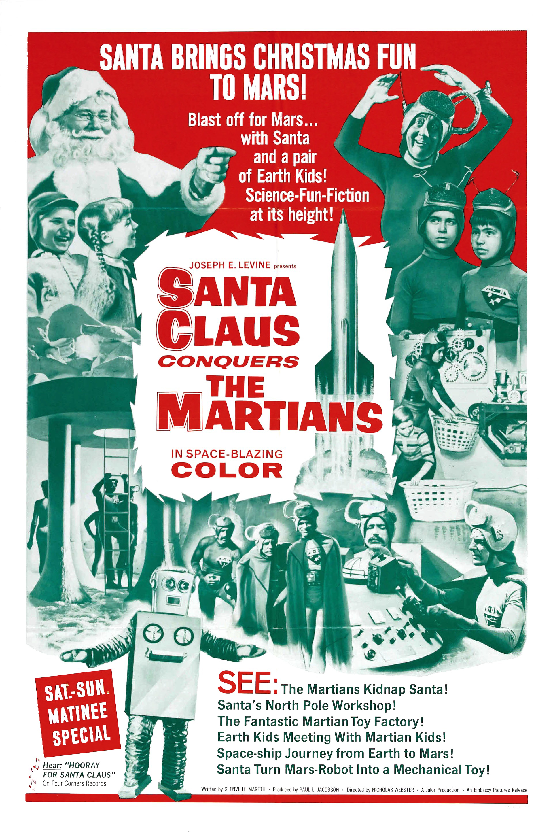 affiche du film Le Père Noël contre les Martiens