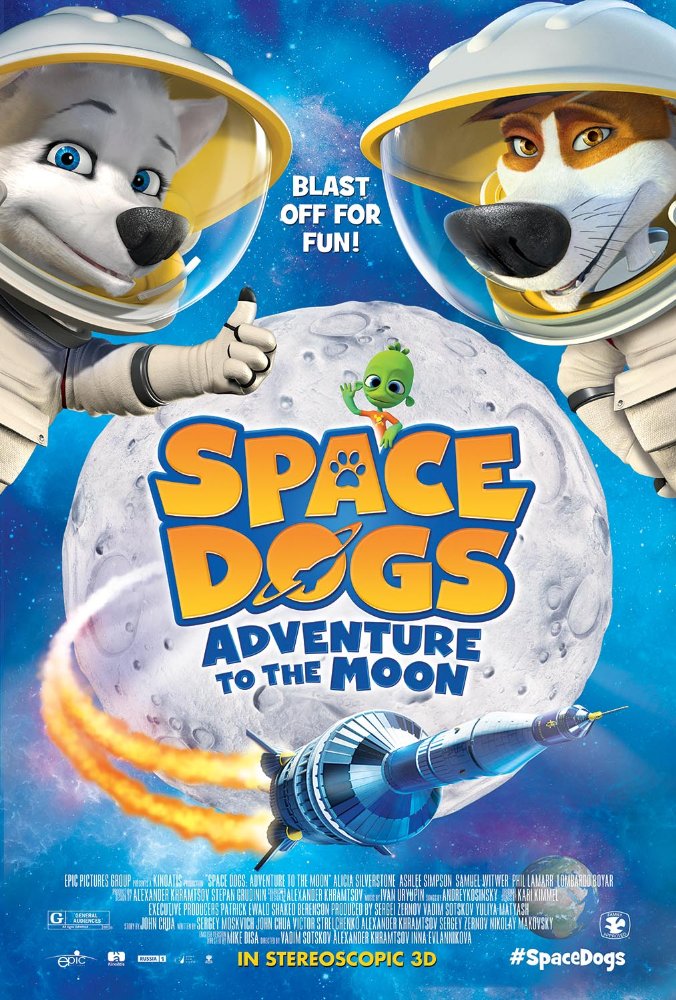 affiche du film Space Dogs: Adventure to the Moon