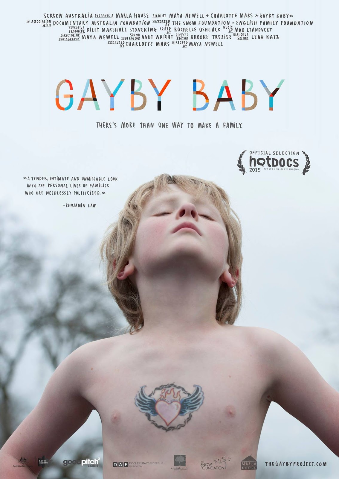 affiche du film Gayby Baby