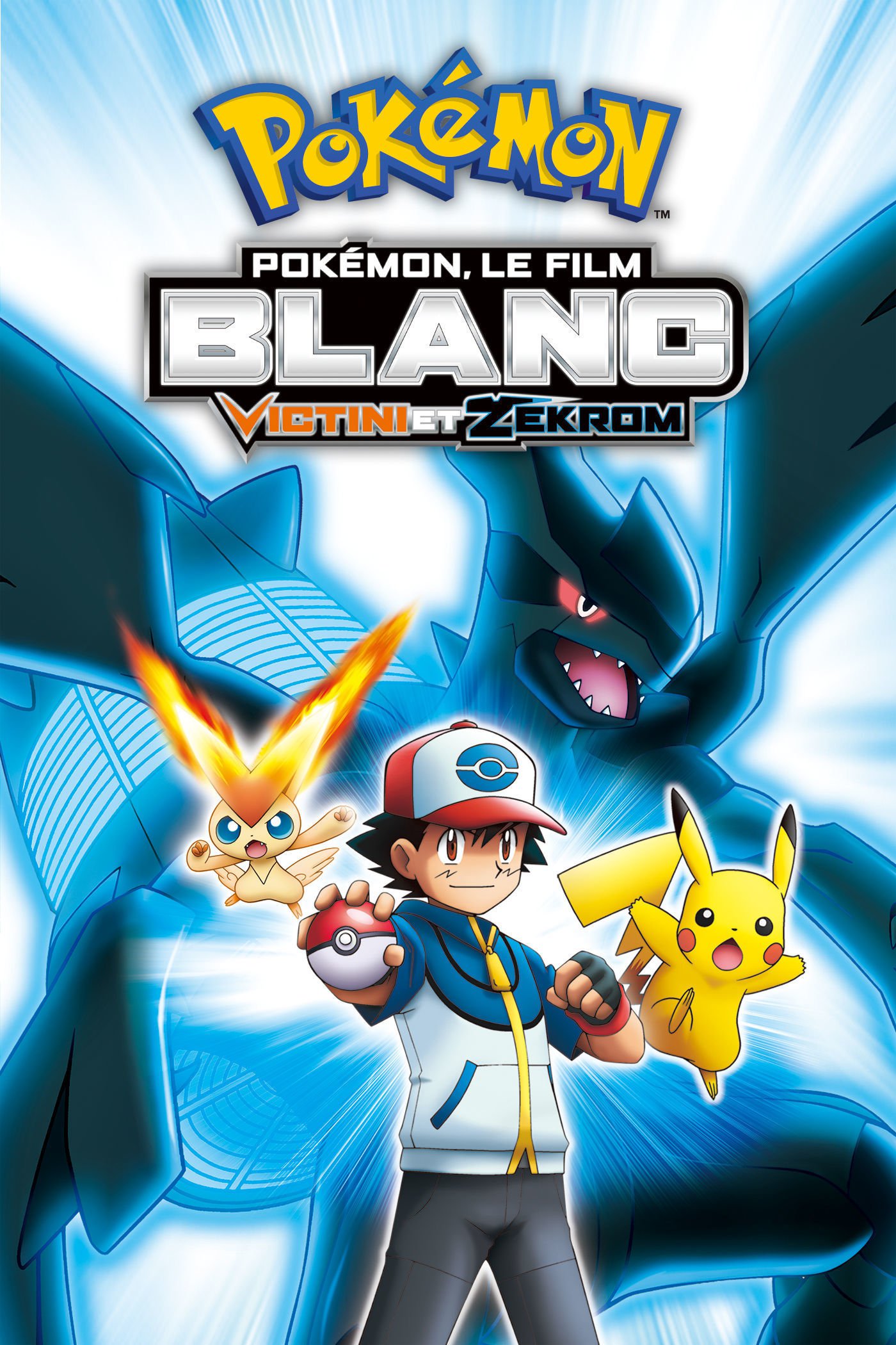 affiche du film Pokémon, le film : Blanc - Victini et Zekrom