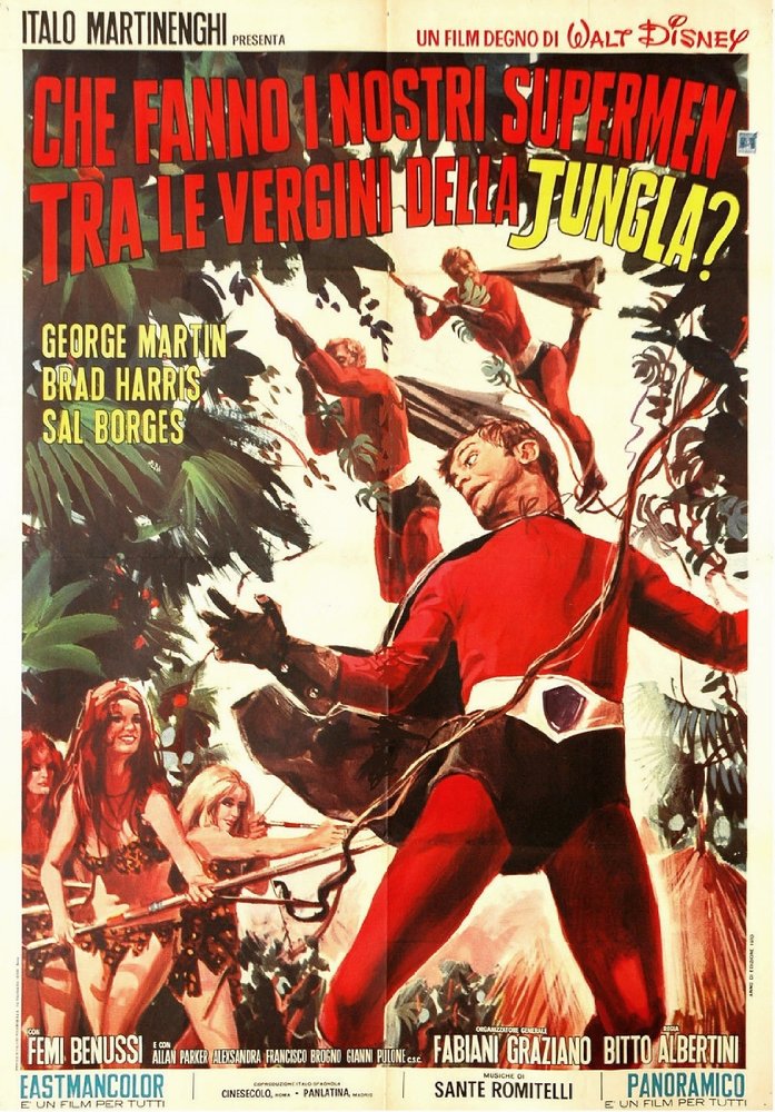 affiche du film Three Supermen in the Jungle