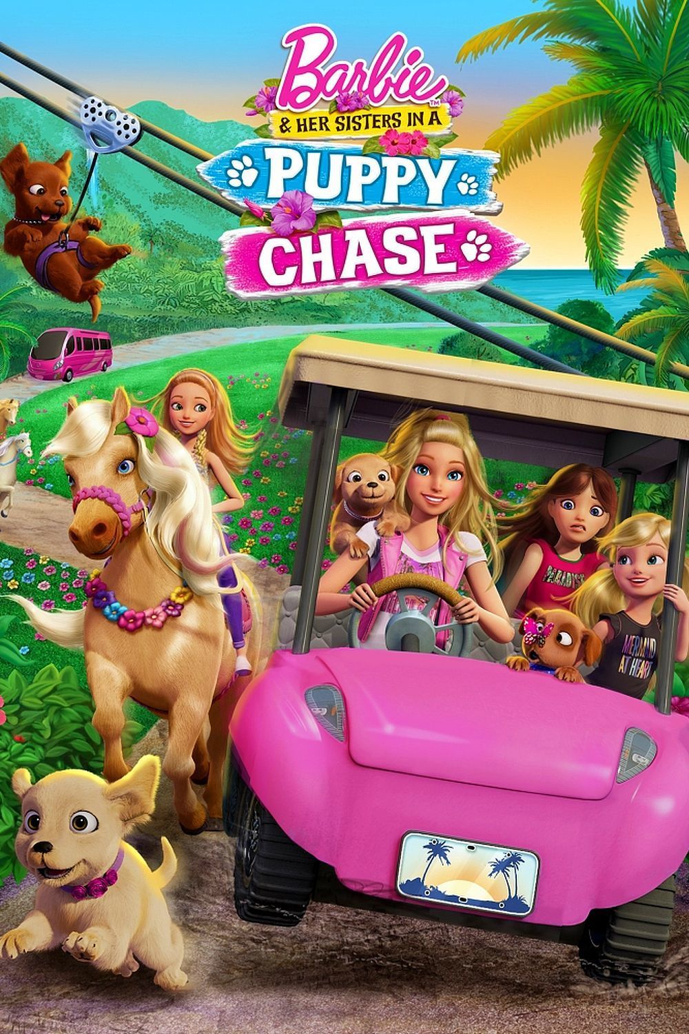affiche du film Barbie et ses sœurs: À la recherche des chiots