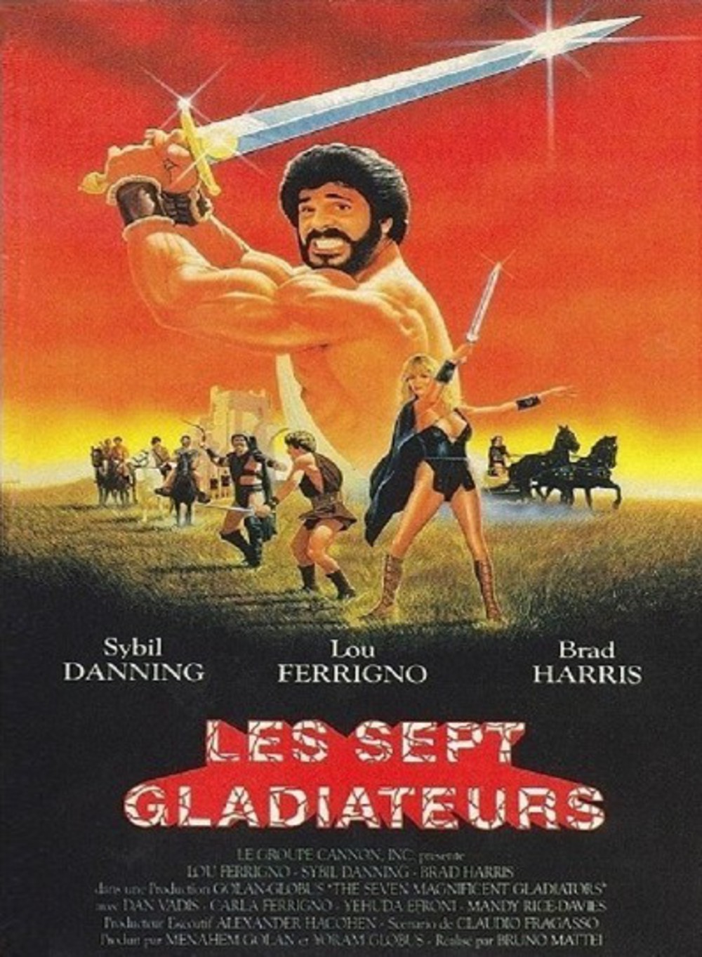 affiche du film Les sept gladiateurs
