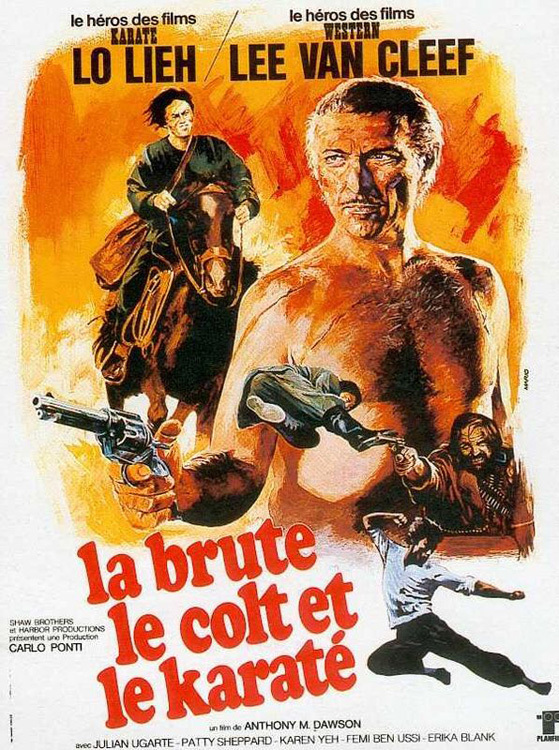 affiche du film La Brute, le Colt et le Karaté