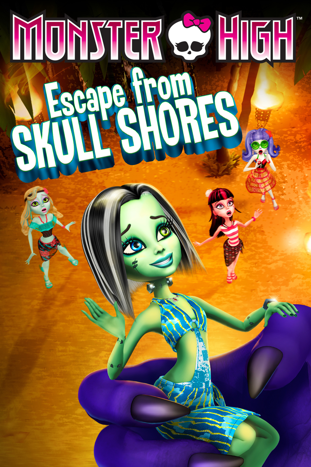 affiche du film Monster High : La Bête de l'Île au Crâne