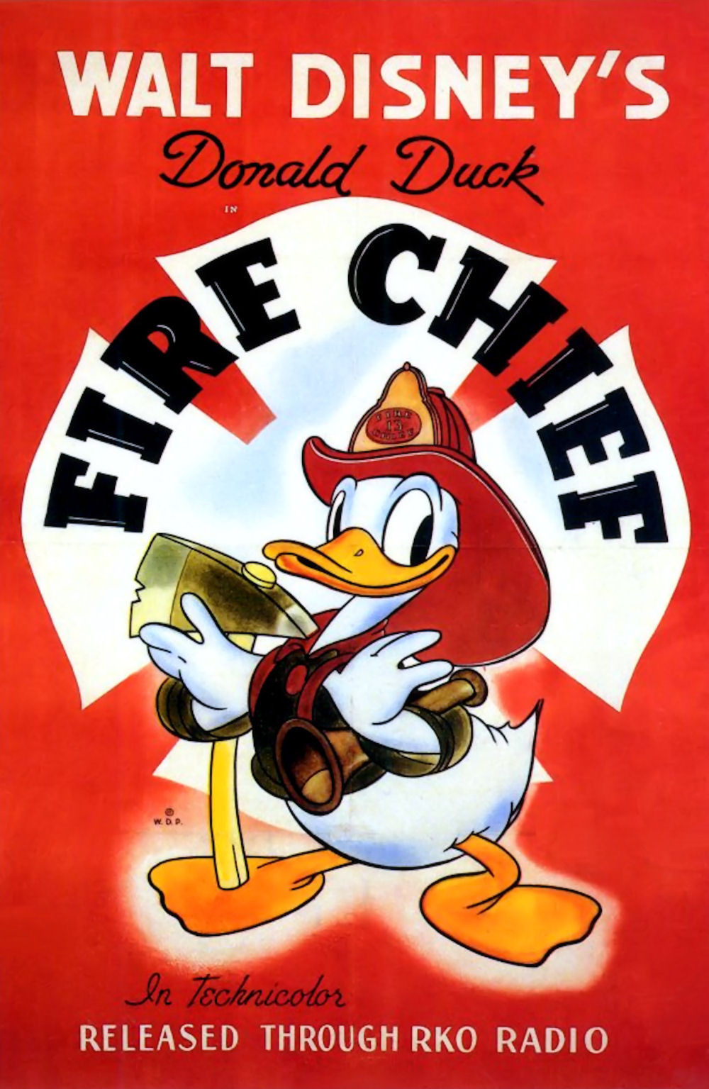 affiche du film Donald Capitaine des Pompiers