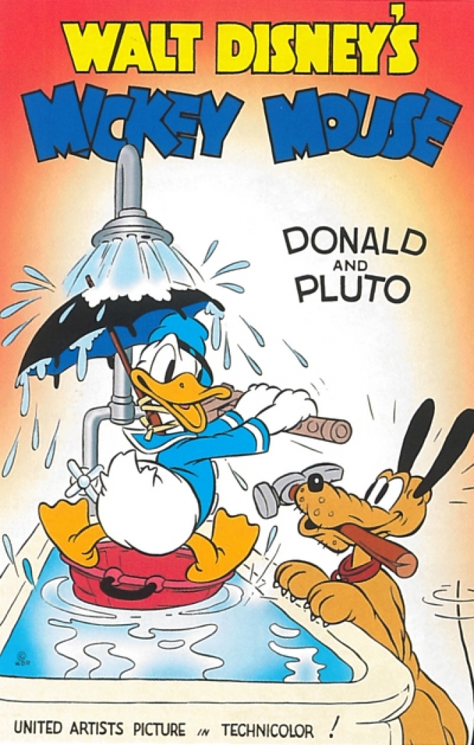 affiche du film Donald et Pluto