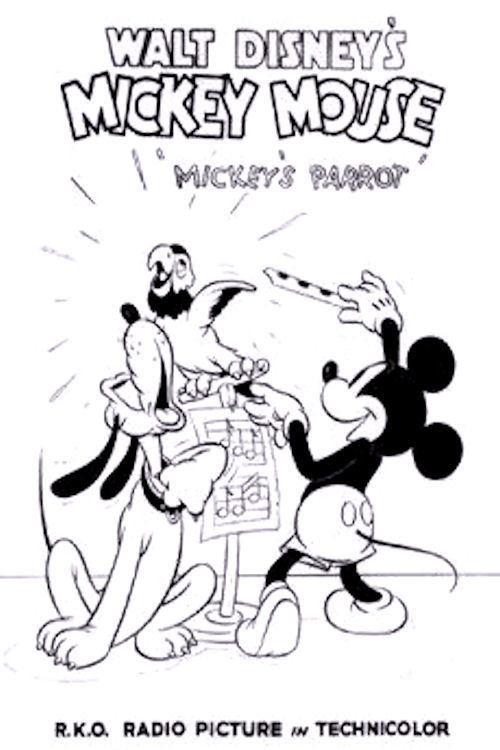 affiche du film Le Perroquet de Mickey
