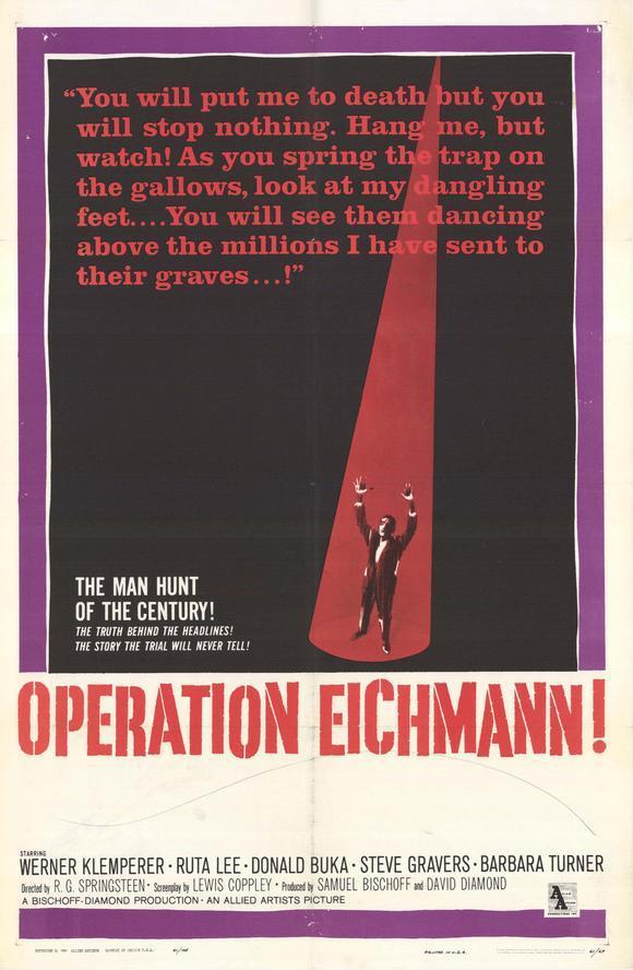 affiche du film Operation Eichmann !