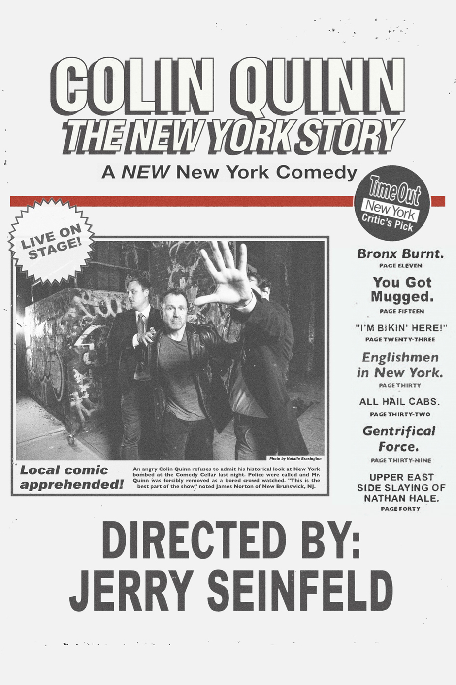 affiche du film Colin Quinn: The New York Story