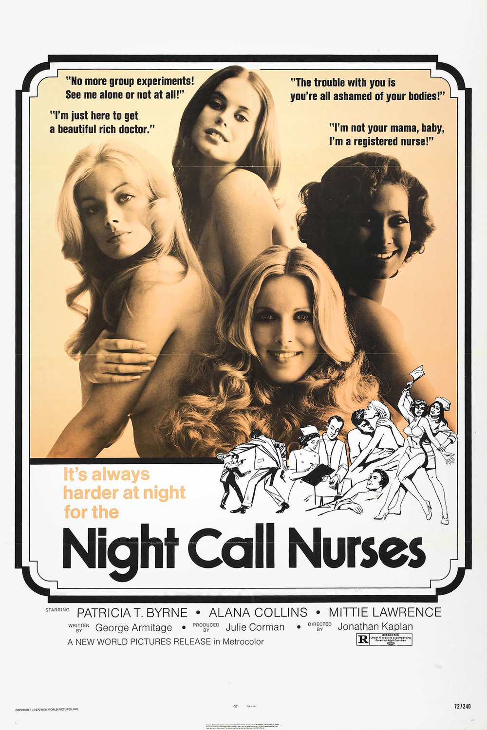 affiche du film Night Call Nurses