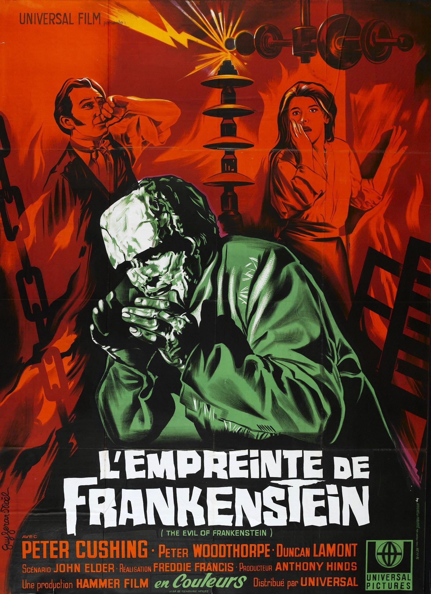 affiche du film L'empreinte de Frankenstein