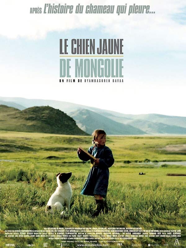 affiche du film Le chien jaune de Mongolie