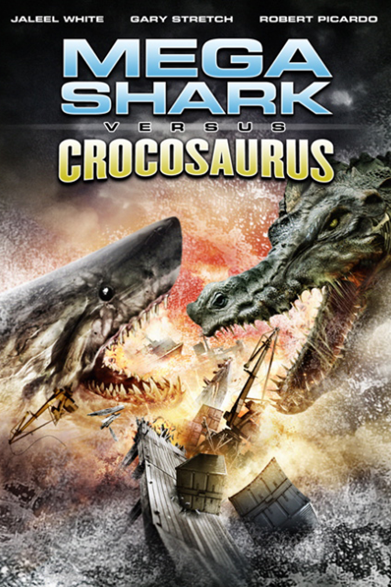 affiche du film Mega Shark vs. Crocosaurus