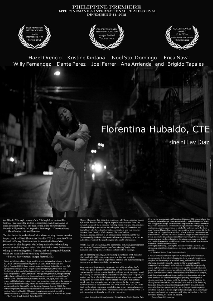 affiche du film Florentina Hubaldo, CTE